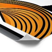 ヴィンテージヘアサロン壁デカール黒髪サロン壁 ポスター (角)