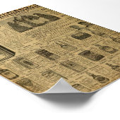 ヴィンテージヘアスタイル製品 ポスター (角)