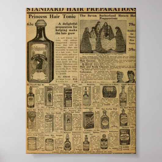 ヴィンテージヘアスタイル製品 ポスター (正面)