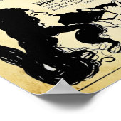 ヴィンテージヘアブラシプリント ポスター (角)