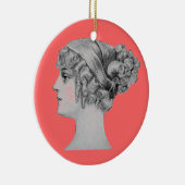 ヴィンテージヘアースタイルオーナメント セラミックオーナメント (右)