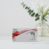 ヴィンテージヘアースタイル名刺 名刺 (スタンド正面)