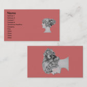 ヴィンテージヘアースタイル名刺 名刺 (正面/裏面)