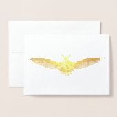 ヴィンテージヘッケルこうもり 箔カード (封筒付き正面)