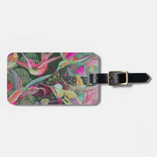 ヴィンテージヘッケルハミングバード ラゲッジタグ (正面横)