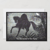 ヴィンテージヘッドレスホースマンハローウィンパーティ 招待状 (正面)