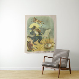 ヴィンテージヘディドルディドル子供部屋韻の復元 タペストリー