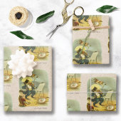 ヴィンテージヘディドルディドル子供部屋韻の復元 ラッピングペーパーシート