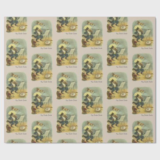 ヴィンテージヘディドルディドル子供部屋韻の復元 ラッピングペーパー (フラット)