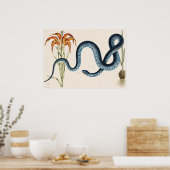 ヴィンテージヘビイラストレーション ポスター (キッチン)