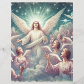 ヴィンテージヘブンホストオブエンジェルズスクラップブック紙 (正面)