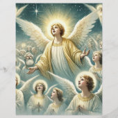 ヴィンテージヘブンホストオブエンジェルズスクラップブック紙 (裏面)