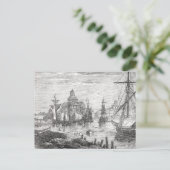 ヴィンテージヘルシンキハーバーフィンランドポストカード ポストカード (スタンド正面)