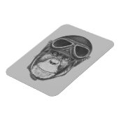 ヴィンテージヘルメットチンパンジー マグネット (左側)