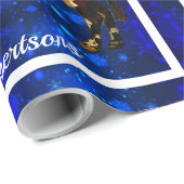 ヴィンテージヘレフォードブルオンブルースノーラッピング紙 ラッピングペーパー (ロールコーナー)