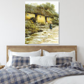 ヴィンテージヘレンアリンガムアイリッシュコテージ キャンバスプリント (インサイチュ (寝室))