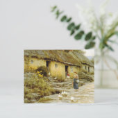 ヴィンテージヘレンアリンガムアイリッシュコテージ ポストカード (スタンド正面)