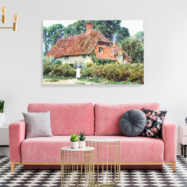 ヴィンテージヘレンアリンガムバイザコテージゲート キャンバスプリント