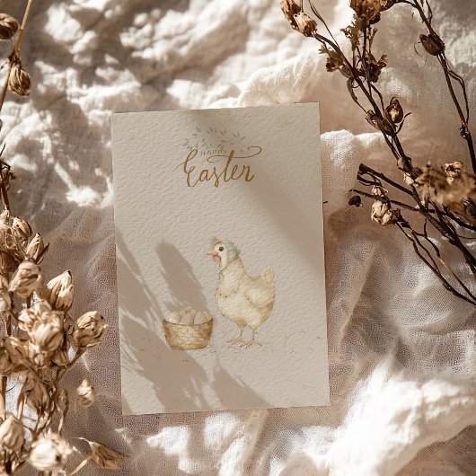 ヴィンテージヘンアンドエッグズカントリーファーム シーズンポストカード