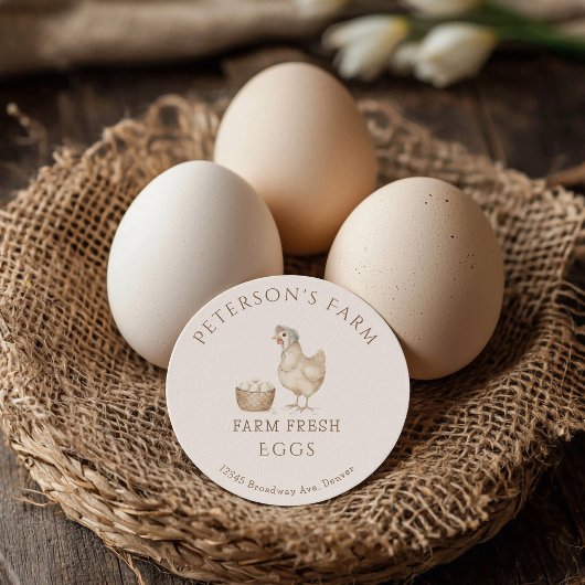 ヴィンテージヘンアンドエッグズカントリーファーム ラウンドシール