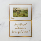 ヴィンテージヘンイースターホリディフォールディングカード シーズンカード (内部)