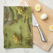 ヴィンテージヘンイースターホリデイ キッチンタオル (四つ折り)