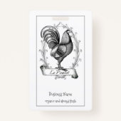 ヴィンテージヘンチキン養鶏場バッジ バッジ (正面)