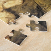 ヴィンテージヘンリエ絵画テ・ロナー・ナイフの猫 ジグソーパズル (側面)