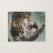 ヴィンテージヘンリエ遊テロナーナイフの子猫 ジグソーパズル (横)