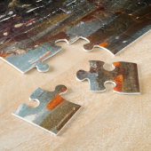 ヴィンテージベアアットザクリーク紅葉20x30 ジグソーパズル (側面)