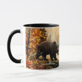 ヴィンテージベアアットザクリーク紅葉 マグカップ (左)