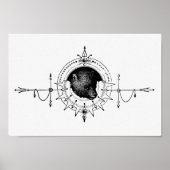 ヴィンテージベアイラストレーション ポスター (正面)