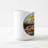 ヴィンテージベアティースハイウェイus 212モンタナロード コーヒーマグカップ (中央)