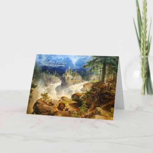 ヴィンテージベアハグスファーザーズデイ カード (正面)