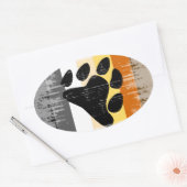 ヴィンテージベアプライド 楕円形シール (封筒)