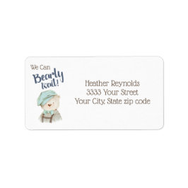 ヴィンテージベアベビーシャワー差出人住所 ラベル