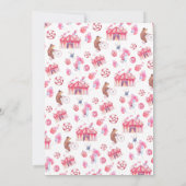 ヴィンテージベアベビーシャワー招待状 招待状 (裏面)