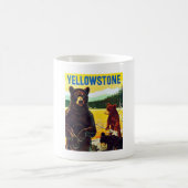 ヴィンテージベアーズインイエローストーントラベル コーヒーマグカップ (中央)