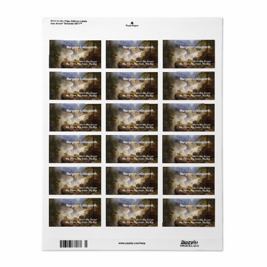 ヴィンテージベアーズバイジョージサールアドレス ラベル (フルシート)