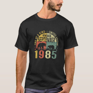 ヴィンテージベア1985年9月36日誕生日レトロ36 Tシャツ