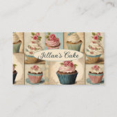 ヴィンテージベイカーパティシエベーカリーケーキ 名刺 (正面)