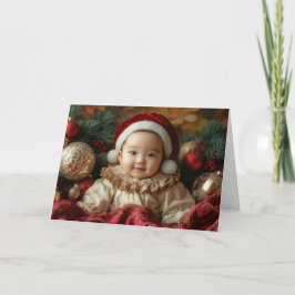 ヴィンテージベイビークリスマスカード カード