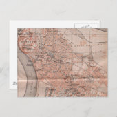 ヴィンテージベオグラードのセルビアの地図(1905年) ポストカード (正面/裏面)