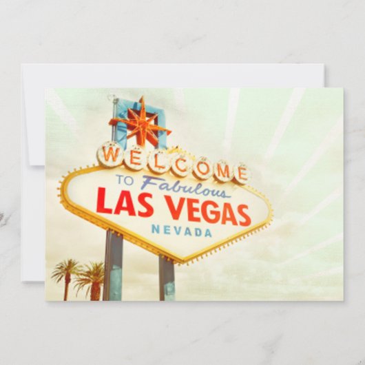 ヴィンテージベガスパーティの招待状 招待状 (裏面)