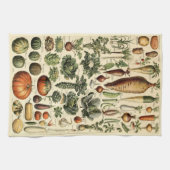 ヴィンテージベジタブルアートバイアドルフミロパターン キッチンタオル (横)