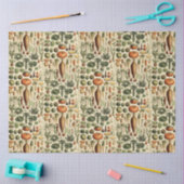 ヴィンテージベジタブルアートバイアドルフミロパターン 薄葉紙 (クラフト)