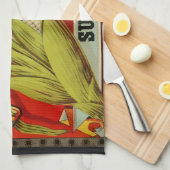 ヴィンテージベジタブルレーベル、オルニー&フロイド砂糖コーン キッチンタオル (四つ折り)