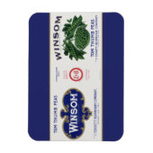 ヴィンテージベジタブルCANラベルアート、ウィンサムピース マグネット (縦)