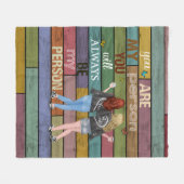 ヴィンテージベストフレンド毛布 フリースブランケット (正面(横))