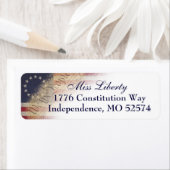 ヴィンテージベッシーロス米州旗の返還 ラベル (インサイチュ)